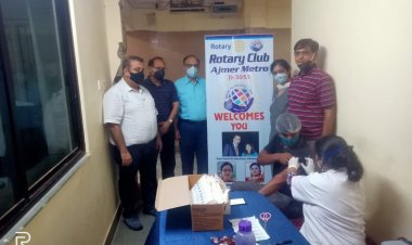 रोटरी क्लब मेट्रो द्वारा टीकाकरण शिविर