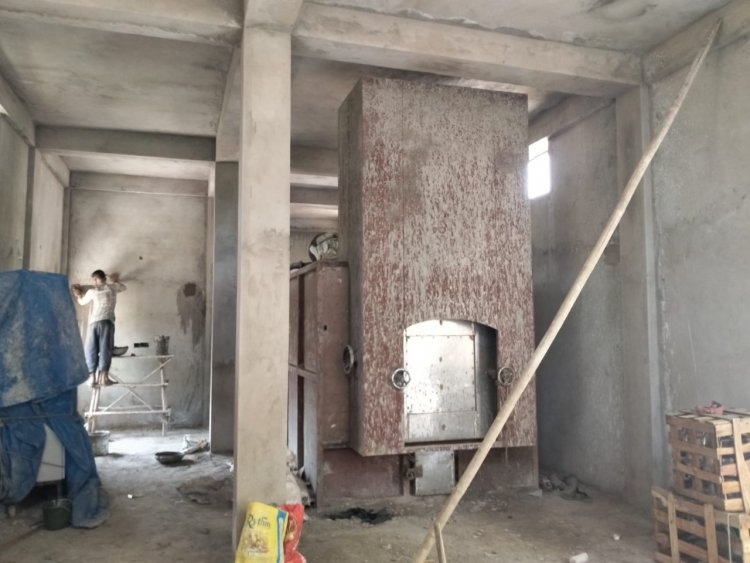 पहाड़गंज श्मशान घाट पर विद्युत शवदाह गृह तैयार