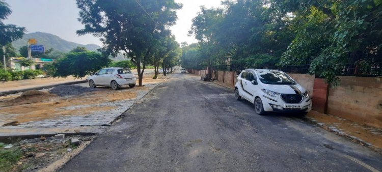 जयपुर रोड : 3.3 किमी इन्टर लॉकिंग का कार्य पूर्ण