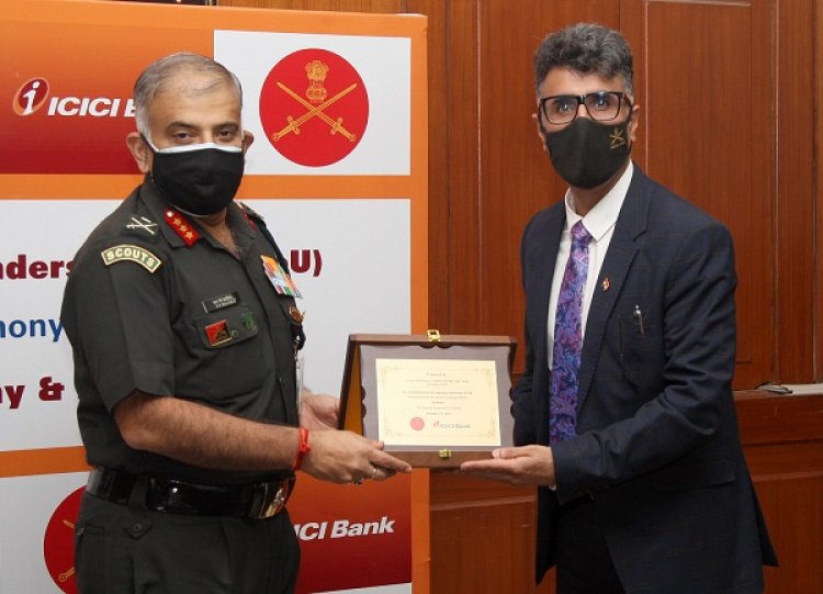 आईसीआईसीआई बैंक ने सेना के जवानों को विशेष लाभ देने के लिए  भारतीय सेना के साथ अपने समझौता ज्ञापन का नवीनीकरण किया