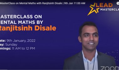 ग्लोबल टीचर प्रविजेता रंजीत सिंह दिसाले ने लीड के 1.2 मिलियन से ज्यादा स्टूडेंट्स के लिये मेंटल मैथ्सा पर मास्टरक्लास का संचालन किया
