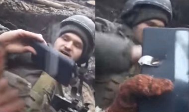 मोबाइल फोन ने बचाई यूक्रेनी सैनिक की जान, नहीं तो चीरती निकल जाती गोली