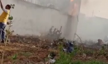 ऑयल फैक्ट्री में लगी भीषण आग: करीब ढाई घंटे तक जलती रही आग, एक करोड़ का नुकसान का अनुमान